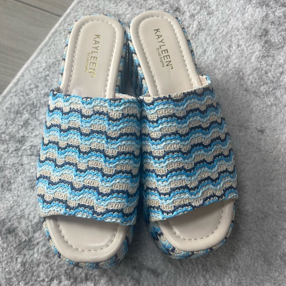 NWOT | Blue Wedges - Picture 6 of 9